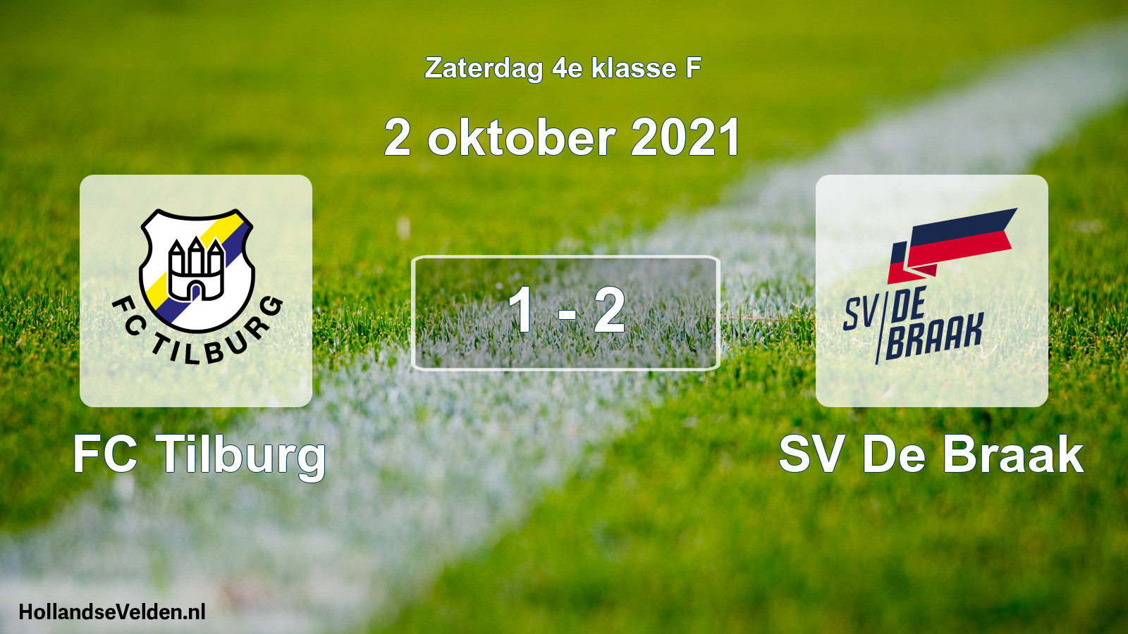 Total number of matches played: FC Tilburg - SV De Braak 1 - 2 (2 October 2021)