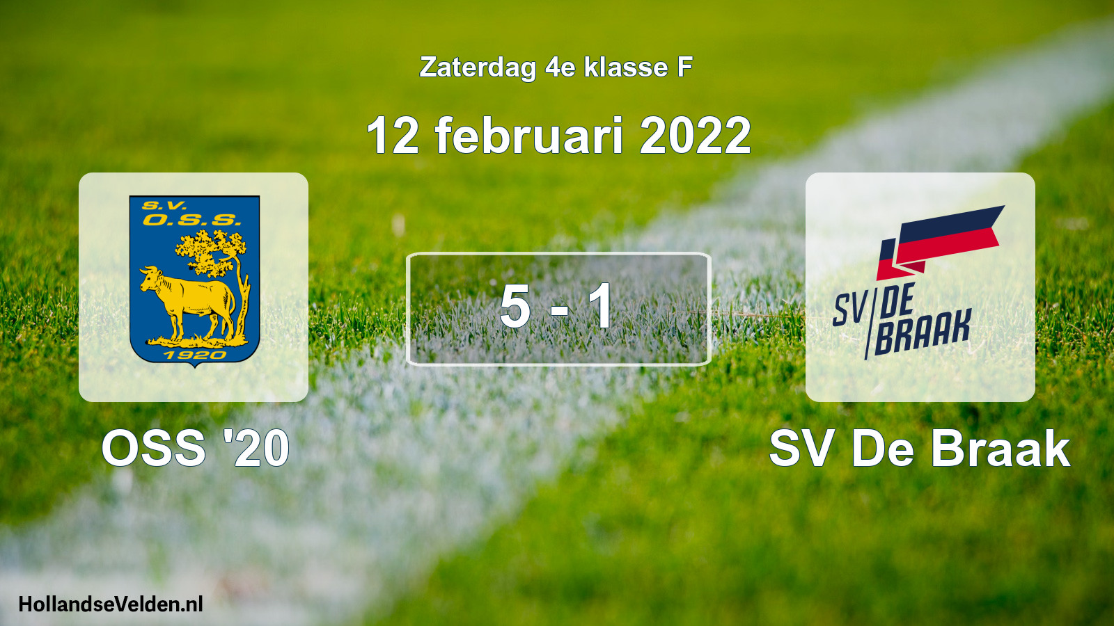 Total number of matches played: OSS '20 - SV De Braak 5 - 1 (12 February 2022)