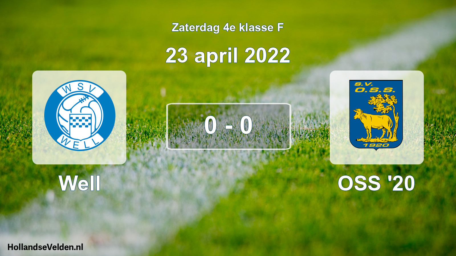 Total number of matches played: Well - OSS '20 0 - 0 (23 April 2022)