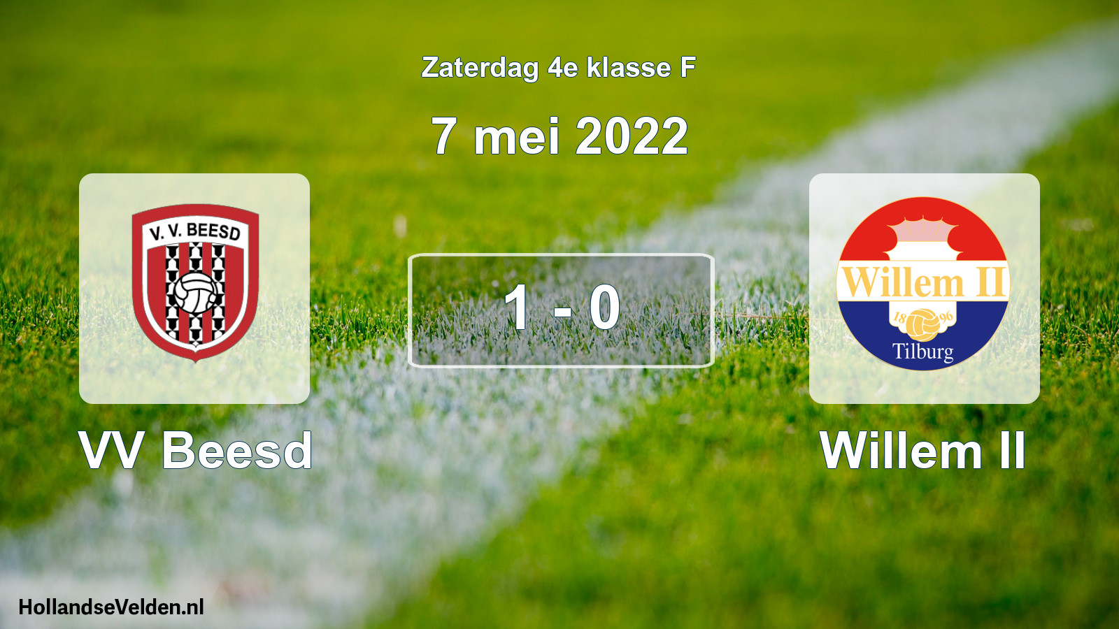 Total number of matches played: VV Beesd - Willem II 1 - 0 (7 May 2022)