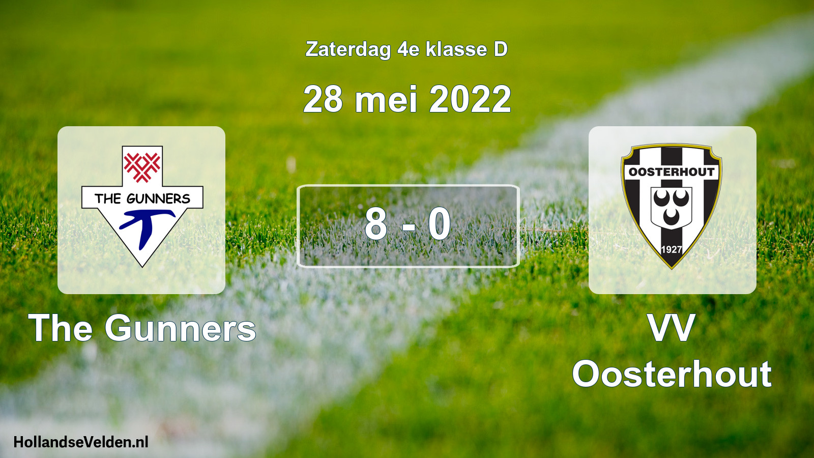 Total number of matches played: The Gunners - VV Oosterhout 8 - 0 (28 May 2022)