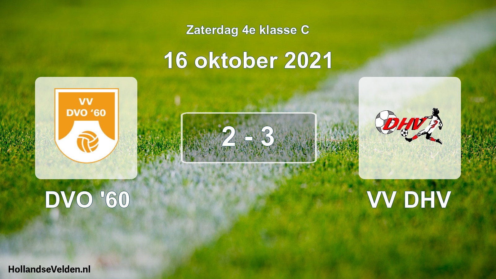 Total number of matches played: DVO '60 - VV DHV 2 - 3 (16 October 2021)