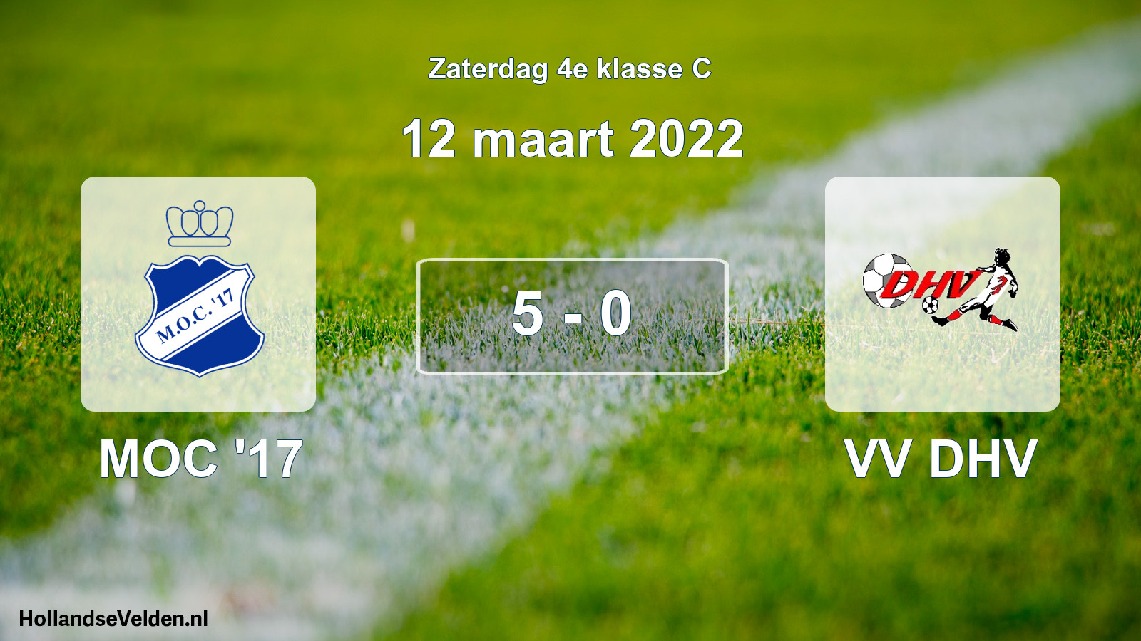 Total number of matches played: MOC '17 - VV DHV 5 - 0 (12 March 2022)