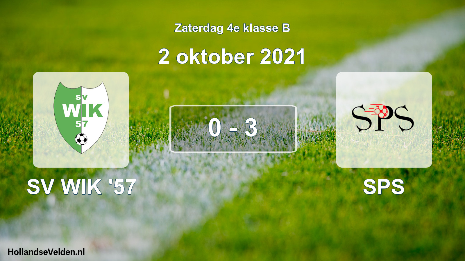 Total number of matches played: SV WIK '57 - SPS 0 - 3 (2 October 2021)