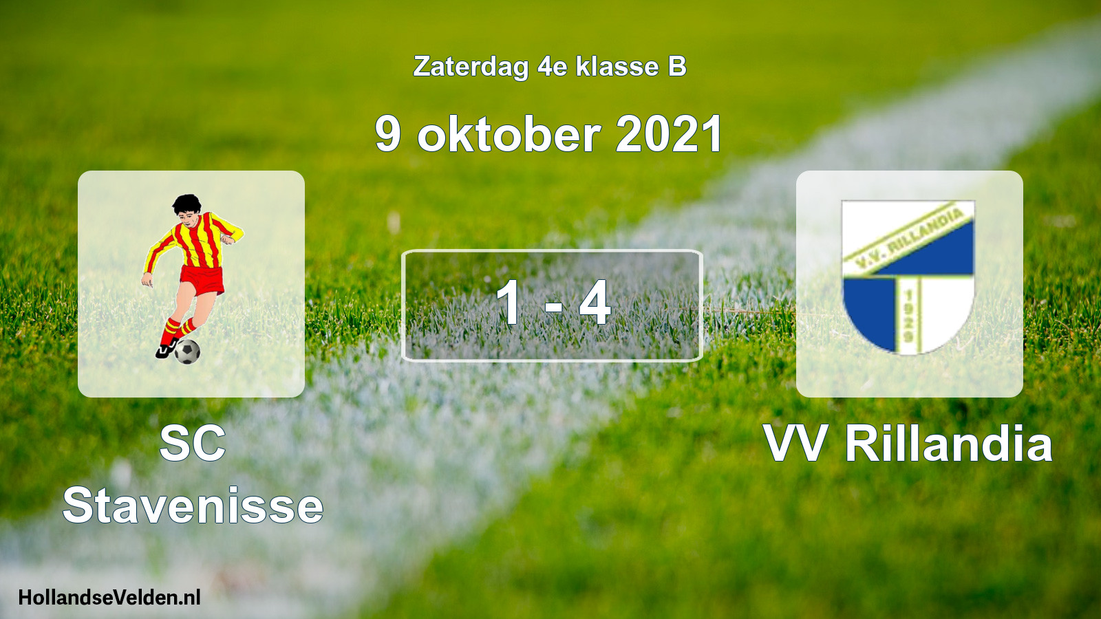 Total number of matches played: SC Stavenisse - VV Rillandia 1 - 4 (9 October 2021)
