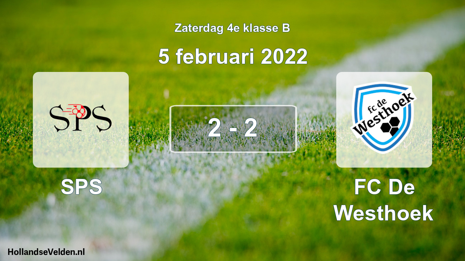 Total number of matches played: SPS - FC De Westhoek 2 - 2 (5 February 2022)