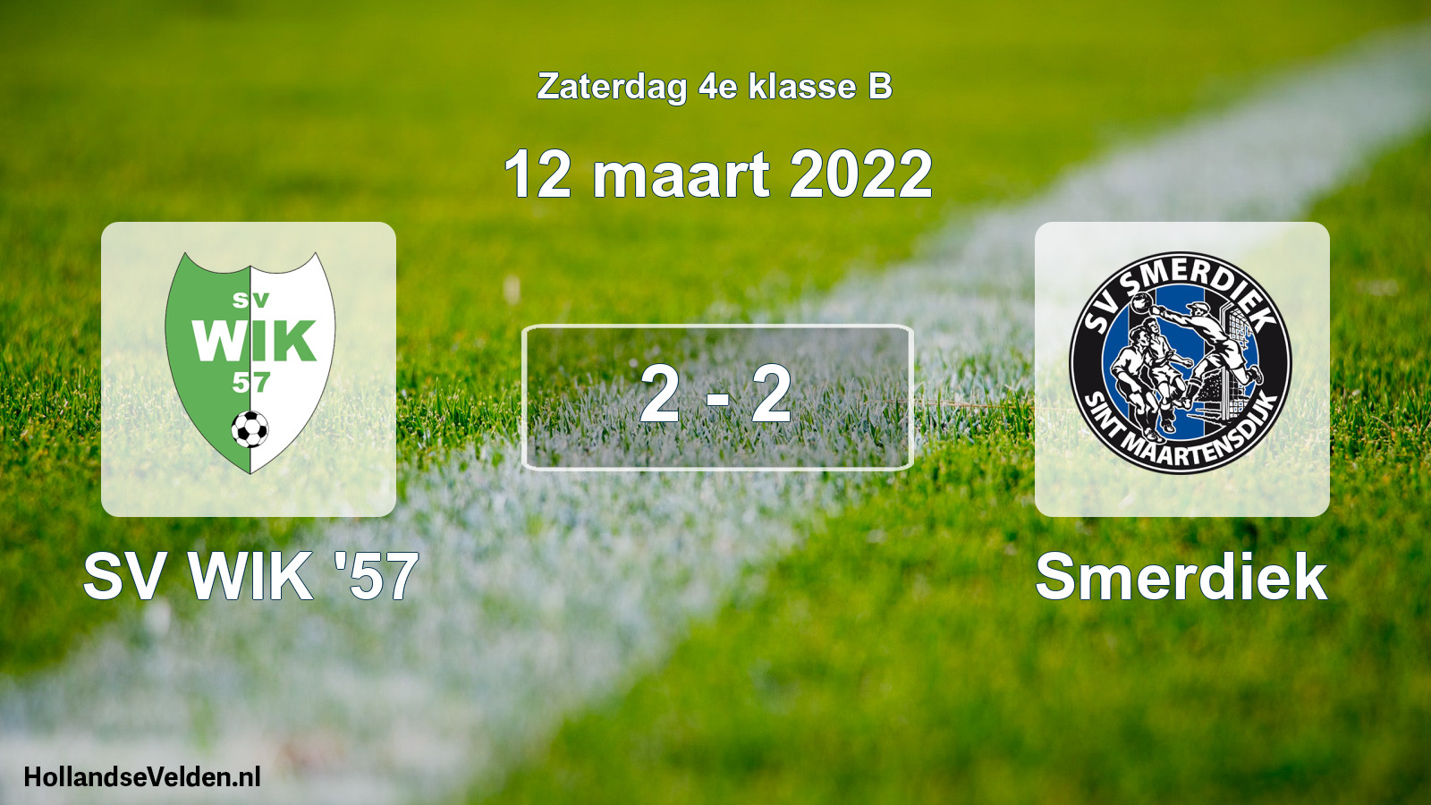 Total number of matches played: SV WIK '57 - Smerdiek 2 - 2 (12 March 2022)