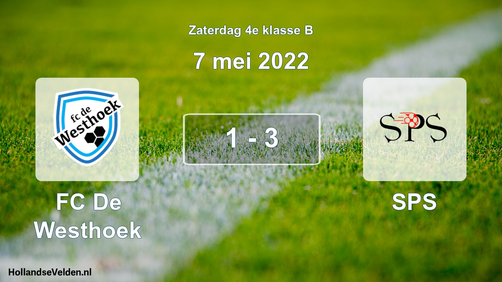 Total number of matches played: FC De Westhoek - SPS 1 - 3 (7 May 2022)