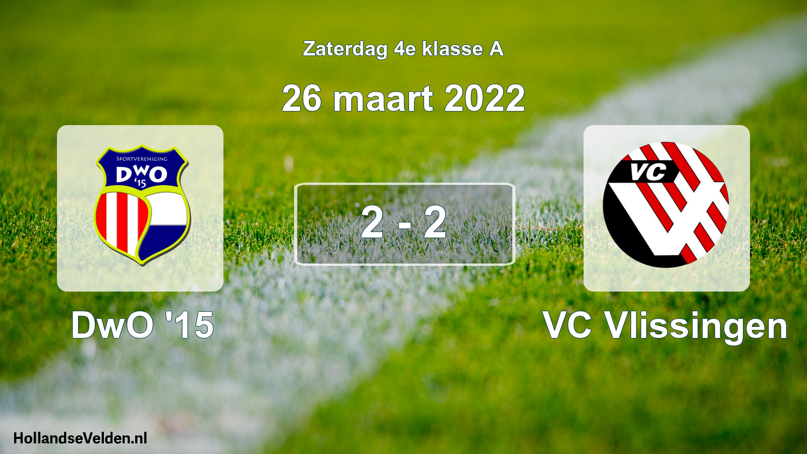 Total number of matches played: DwO '15 - VC Vlissingen 2 - 2 (26 March 2022)