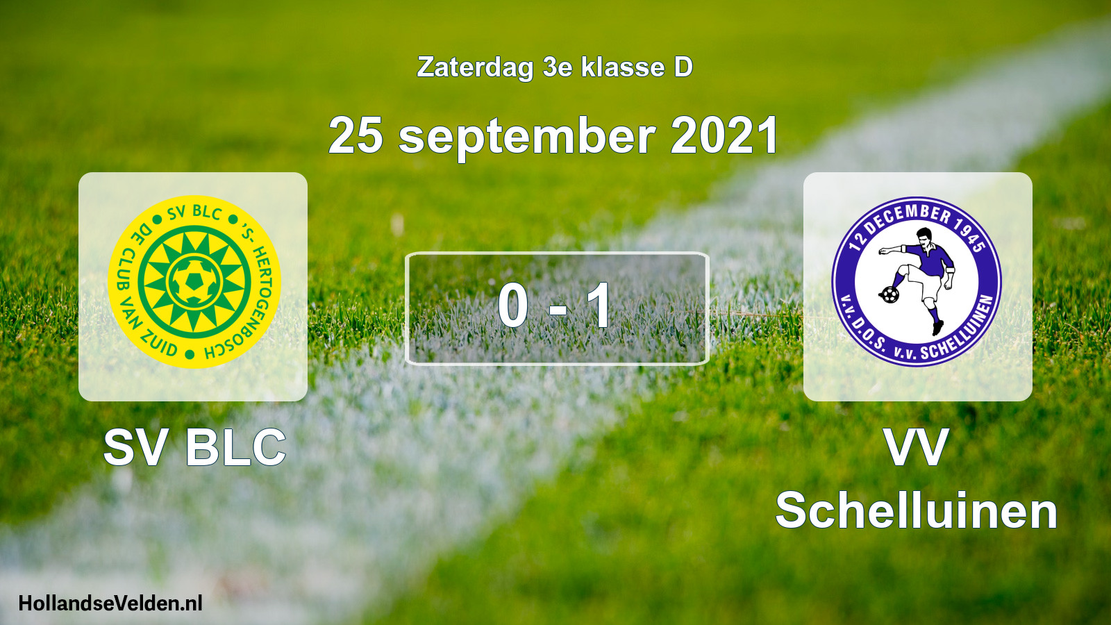 Total number of matches played: SV BLC - VV Schelluinen 0 - 1 (25 September 2021)