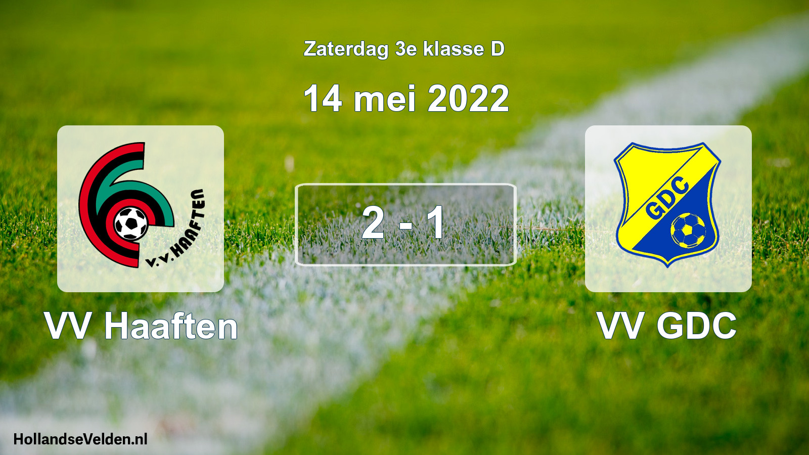 Total number of matches played: VV Haaften - VV GDC 2 - 1 (14 May 2022)