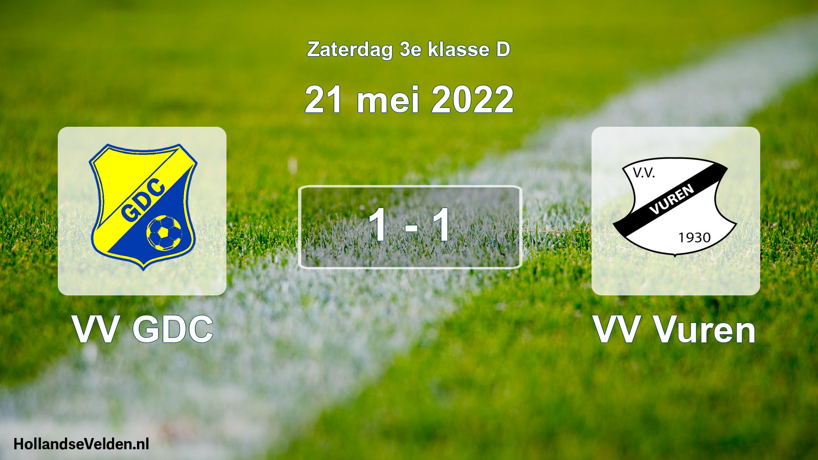 Total number of matches played: VV GDC - VV Vuren 1 - 1 (21 May 2022)