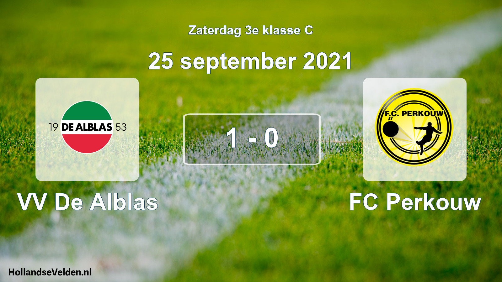 Total number of matches played: VV De Alblas - FC Perkouw 1 - 0 (25 September 2021)