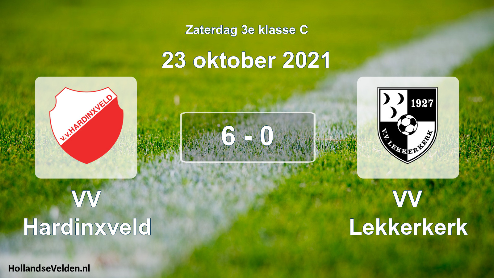 Total number of matches played: VV Hardinxveld - VV Lekkerkerk 6 - 0 (23 October 2021)