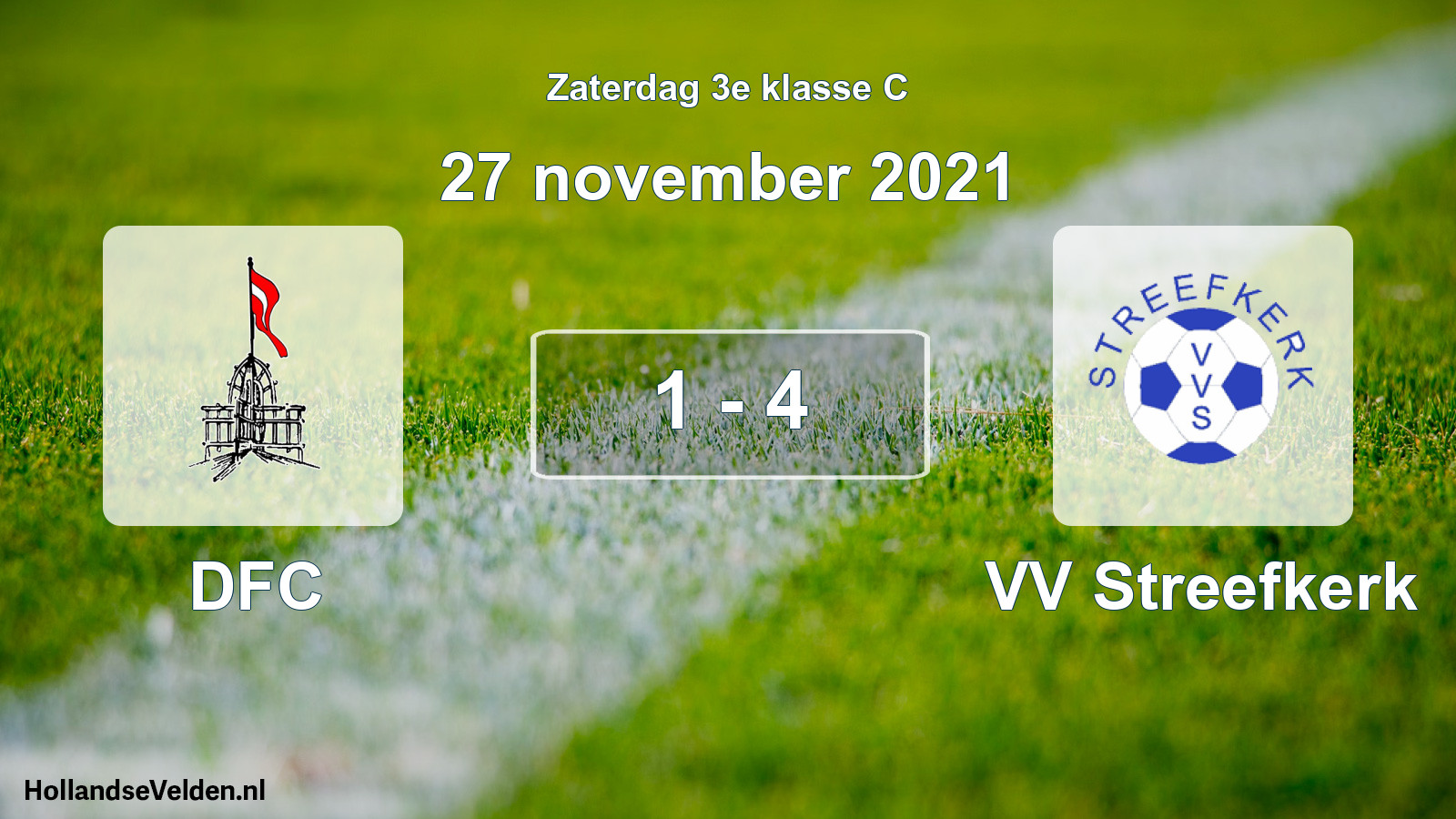 Total number of matches played: DFC - VV Streefkerk 1 - 4 (27 November 2021)