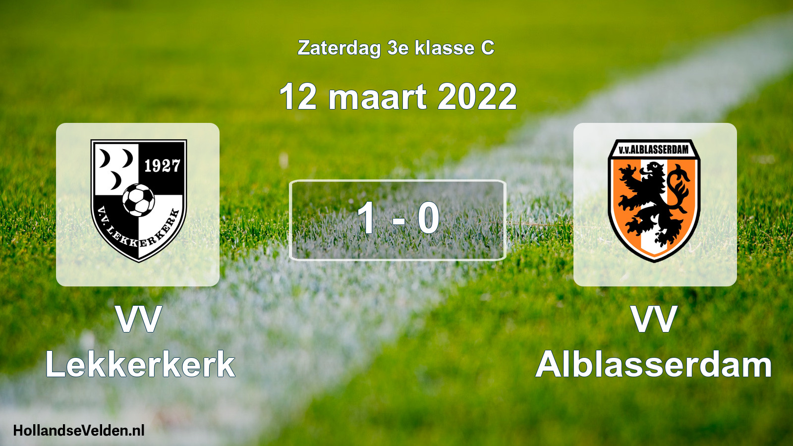 Total number of matches played: VV Lekkerkerk - VV Alblasserdam 1 - 0 (12 March 2022)