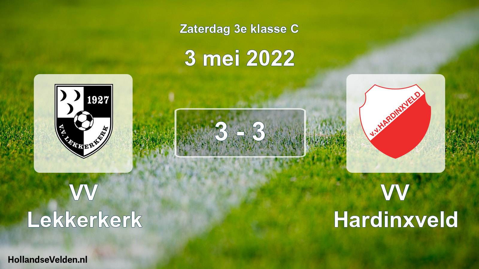 Total number of matches played: VV Lekkerkerk - VV Hardinxveld 3 - 3 (3 May 2022)