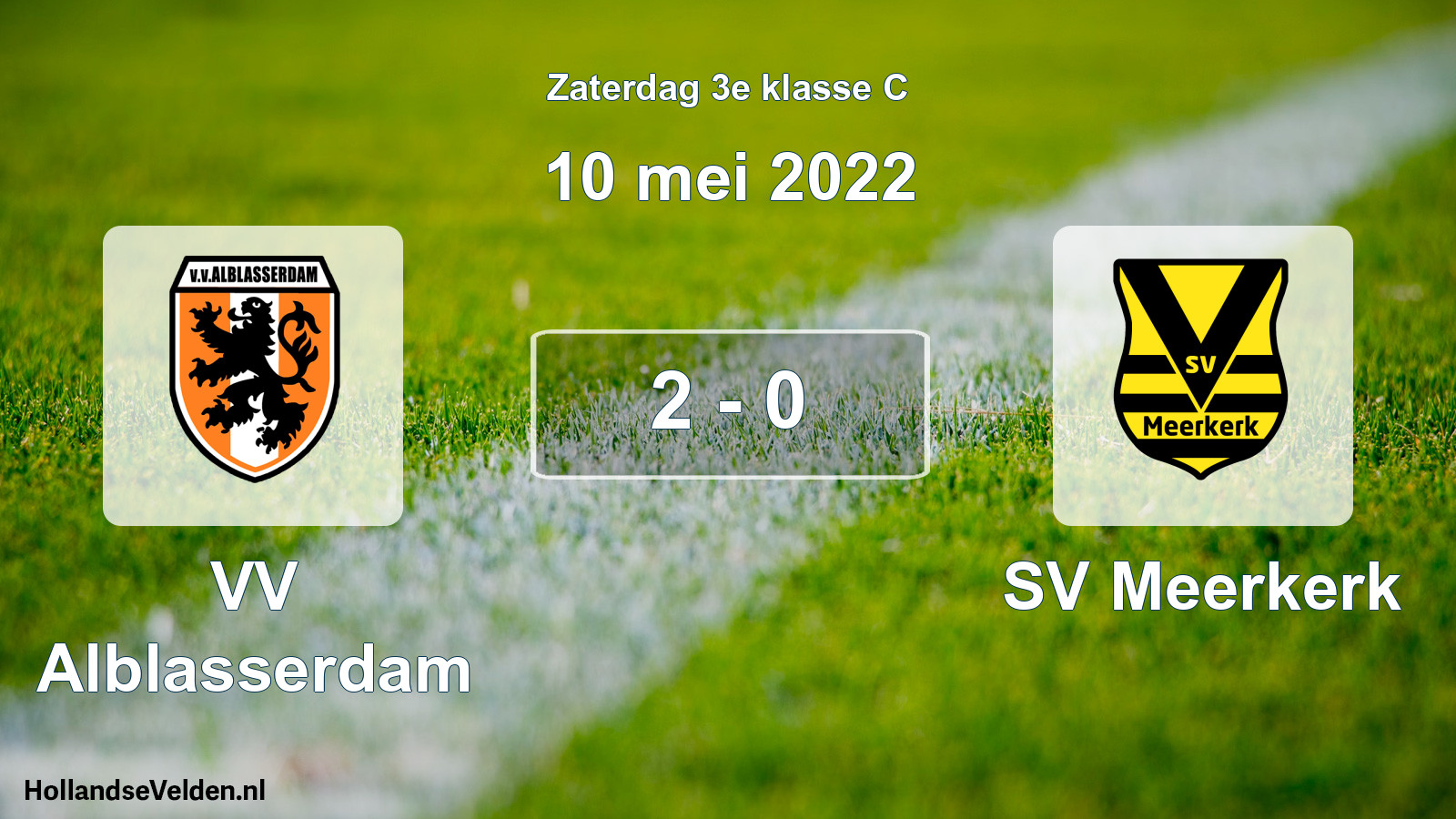 Total number of matches played: VV Alblasserdam - SV Meerkerk 2 - 0 (10 May 2022)