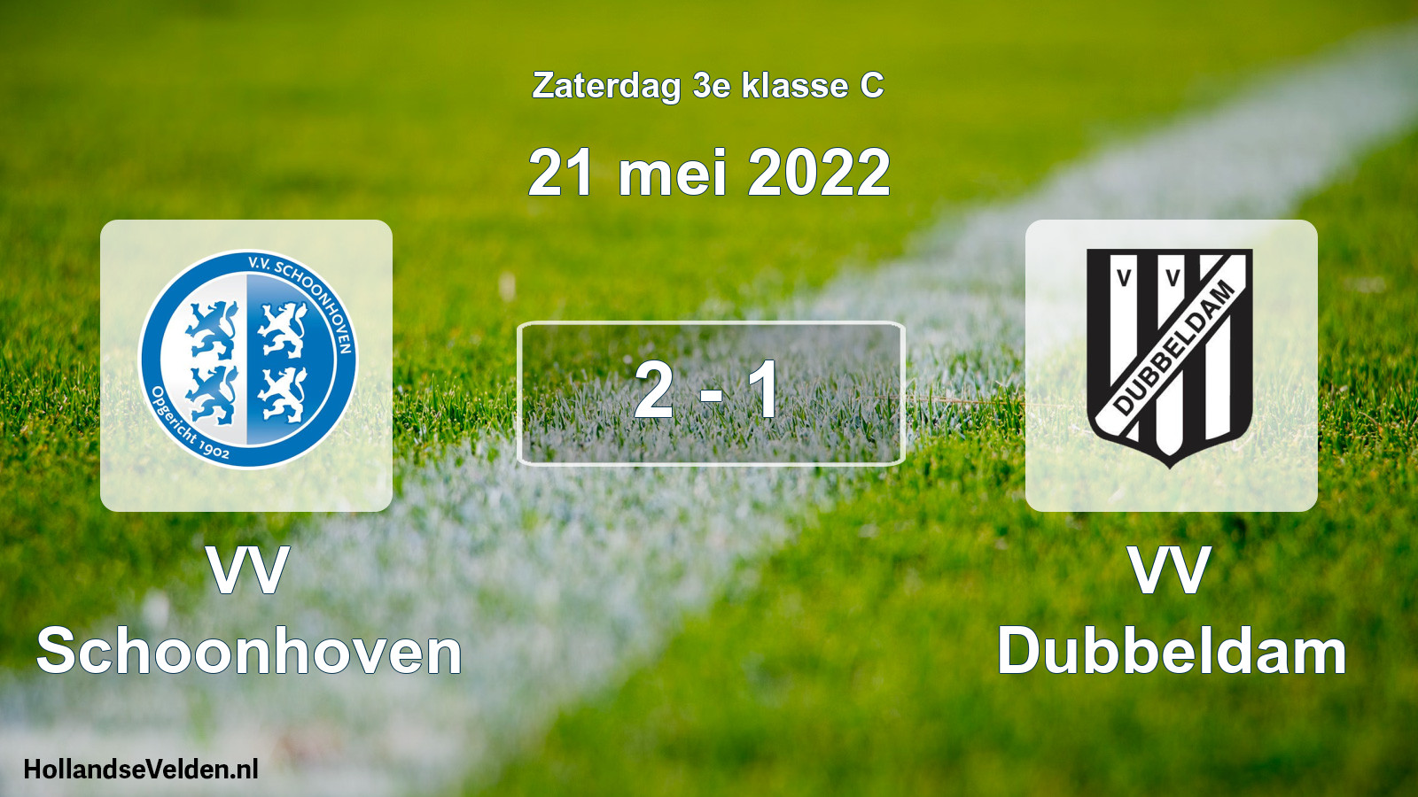 Total number of matches played: VV Schoonhoven - VV Dubbeldam 2 - 1 (21 May 2022)