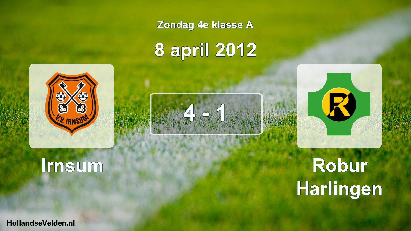 Total number of matches played: Irnsum - Robur Harlingen 4 - 1 (8 April 2012)