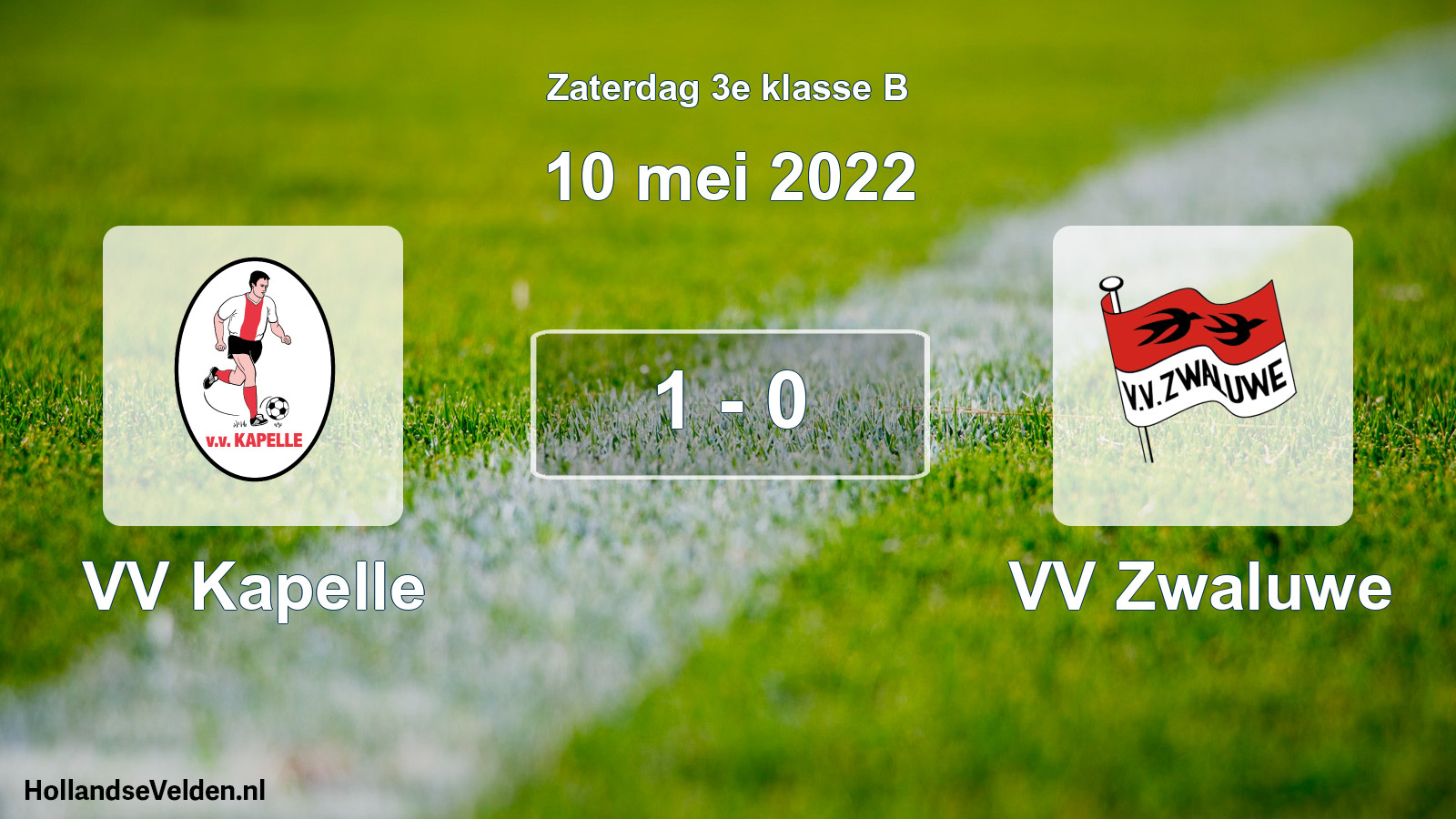 Total number of matches played: VV Kapelle - VV Zwaluwe 1 - 0 (10 May 2022)