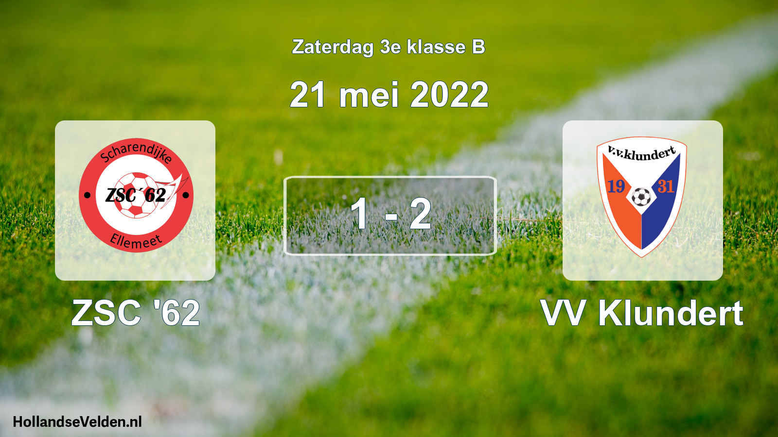 Total number of matches played: ZSC '62 - VV Klundert 1 - 2 (21 May 2022)