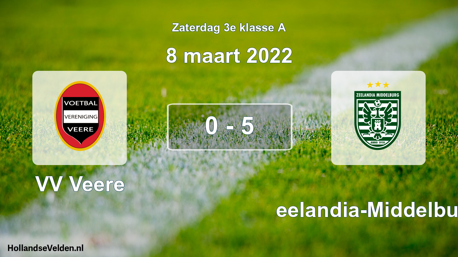 Total number of matches played: VV Veere - Zeelandia-Middelburg 0 - 5 (8 March 2022)