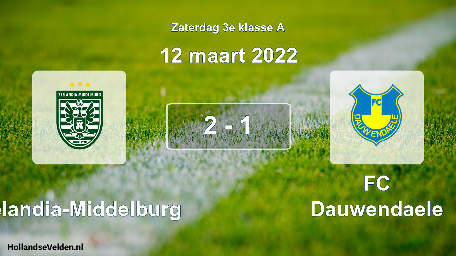 Total number of matches played: Zeelandia-Middelburg - FC Dauwendaele 2 - 1 (12 March 2022)
