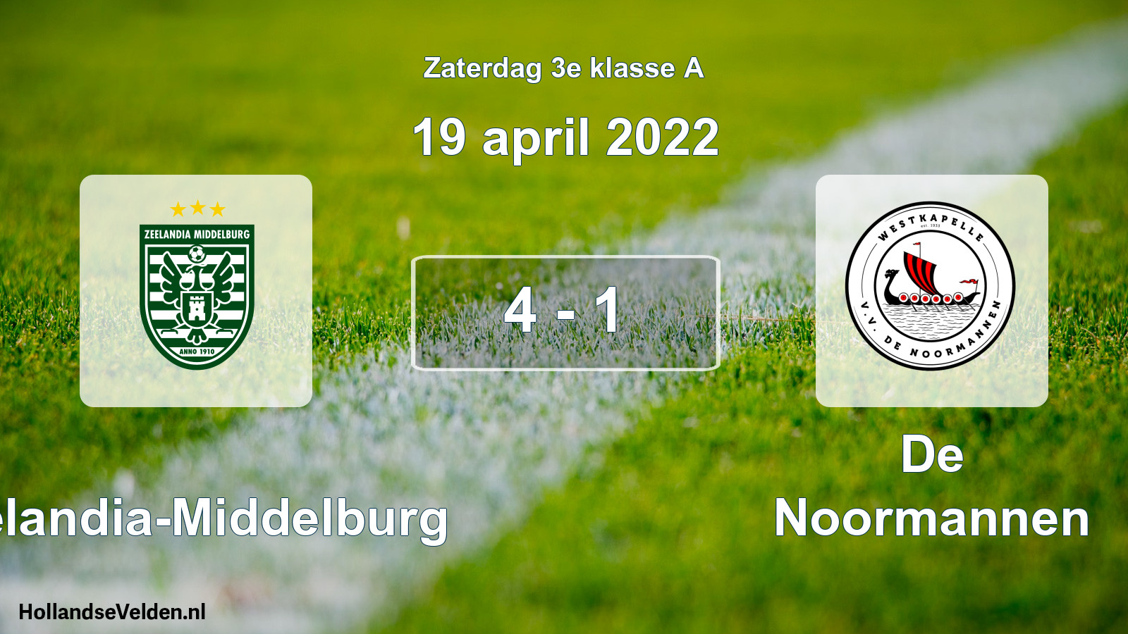 Total number of matches played: Zeelandia-Middelburg - De Noormannen 4 - 1 (19 April 2022)
