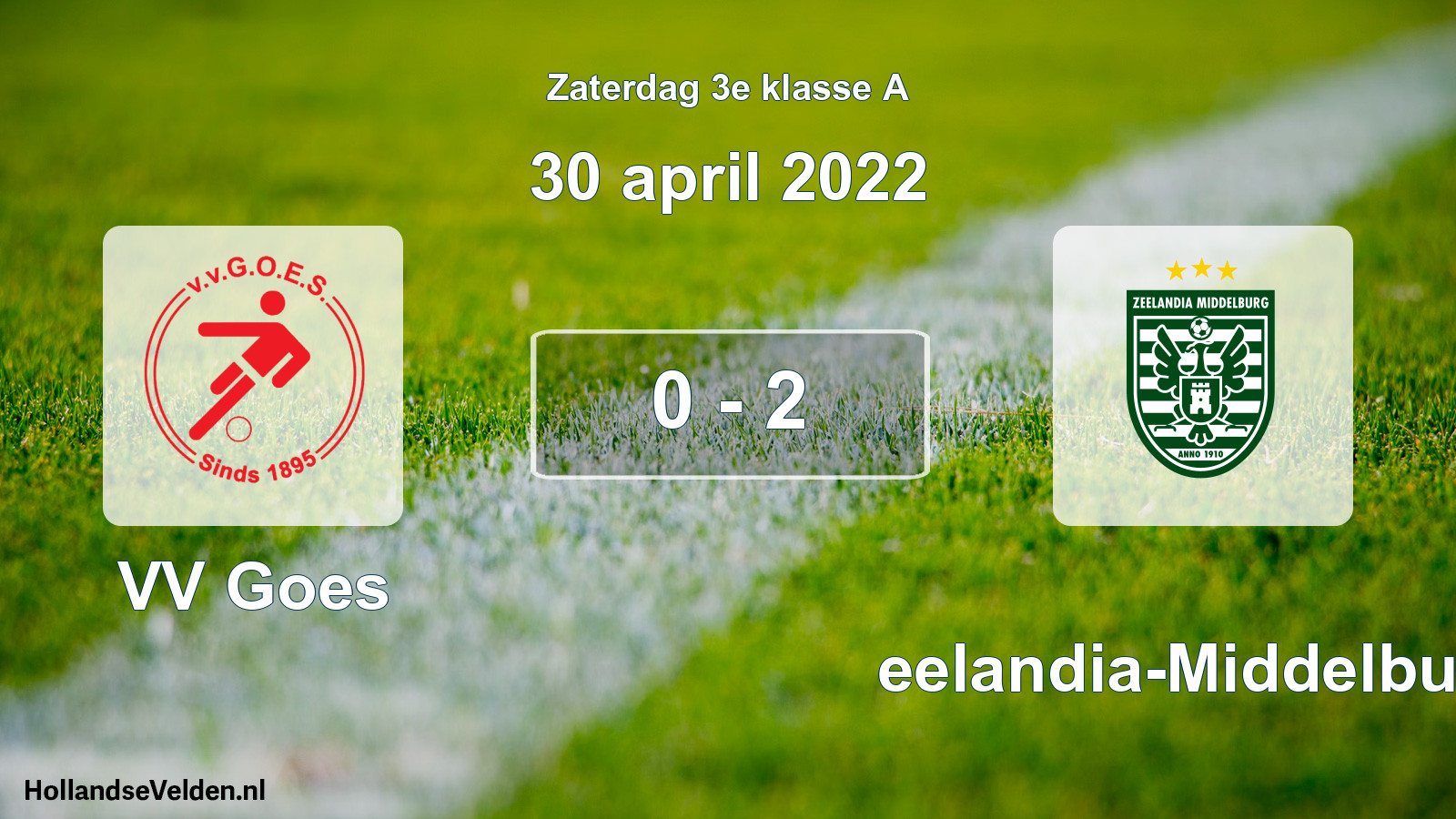 Total number of matches played: VV Goes - Zeelandia-Middelburg 0 - 2 (30 April 2022)