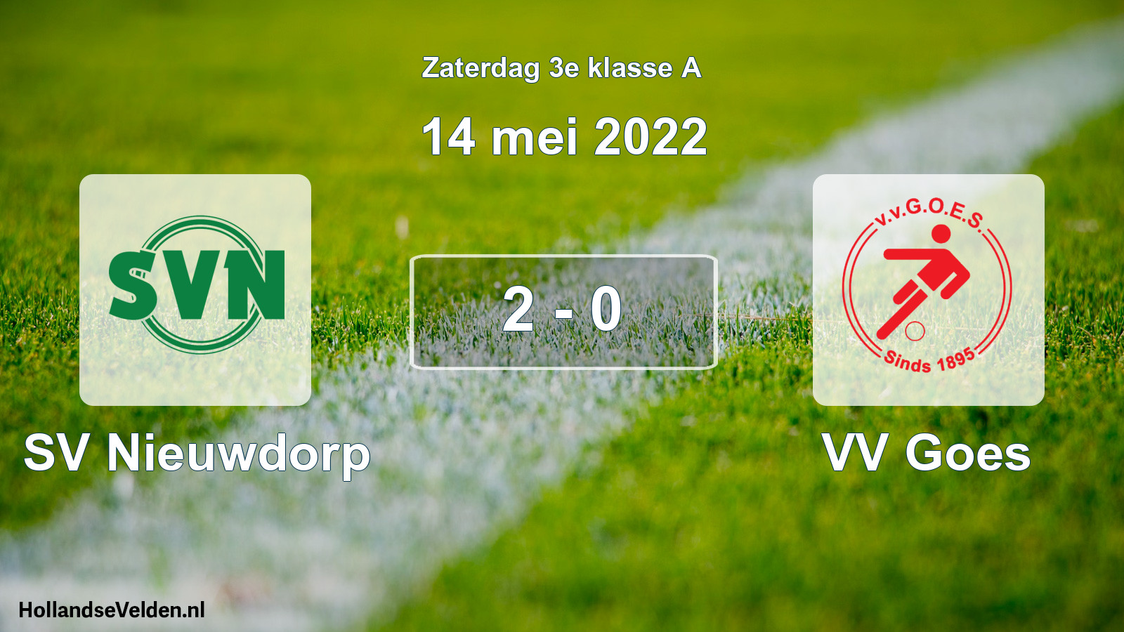 Total number of matches played: SV Nieuwdorp - VV Goes 2 - 0 (14 May 2022)