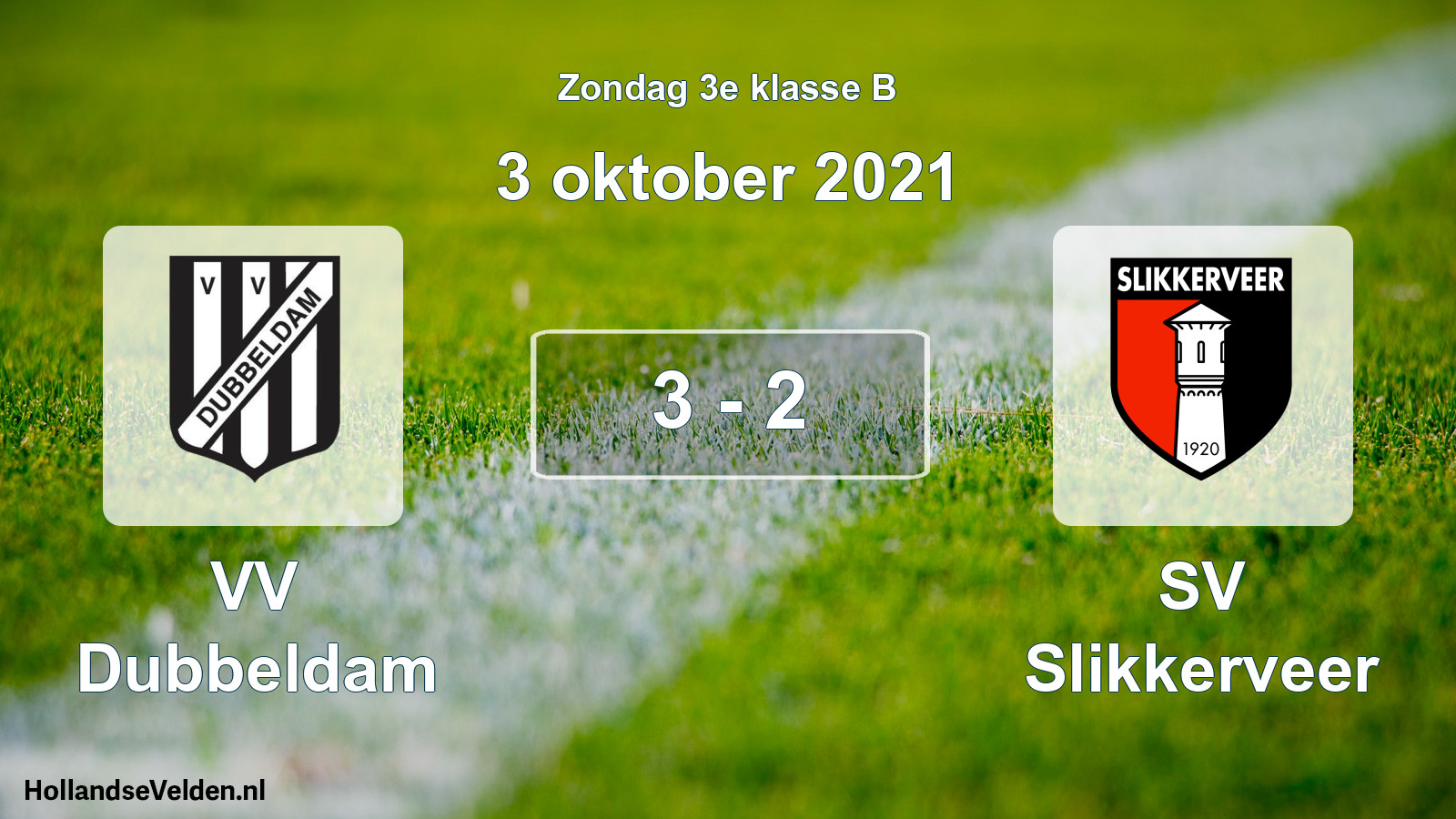 Total number of matches played: VV Dubbeldam - SV Slikkerveer 3 - 2 (3 October 2021)
