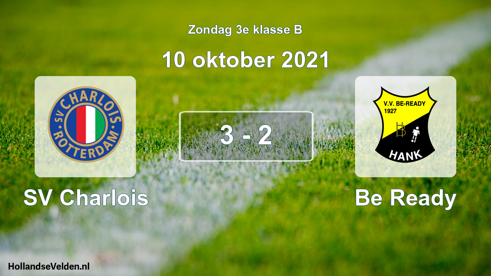 Total number of matches played: SV Charlois - Be Ready 3 - 2 (10 October 2021)