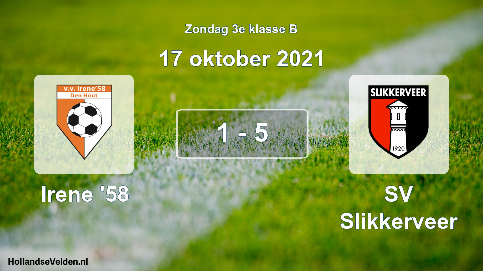 Total number of matches played: Irene '58 - SV Slikkerveer 1 - 5 (17 October 2021)