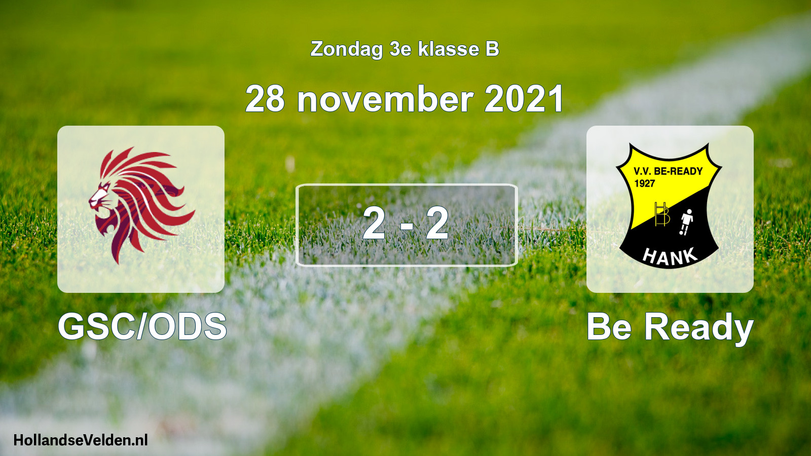 Total number of matches played: GSC/ODS - Be Ready 2 - 2 (28 November 2021)