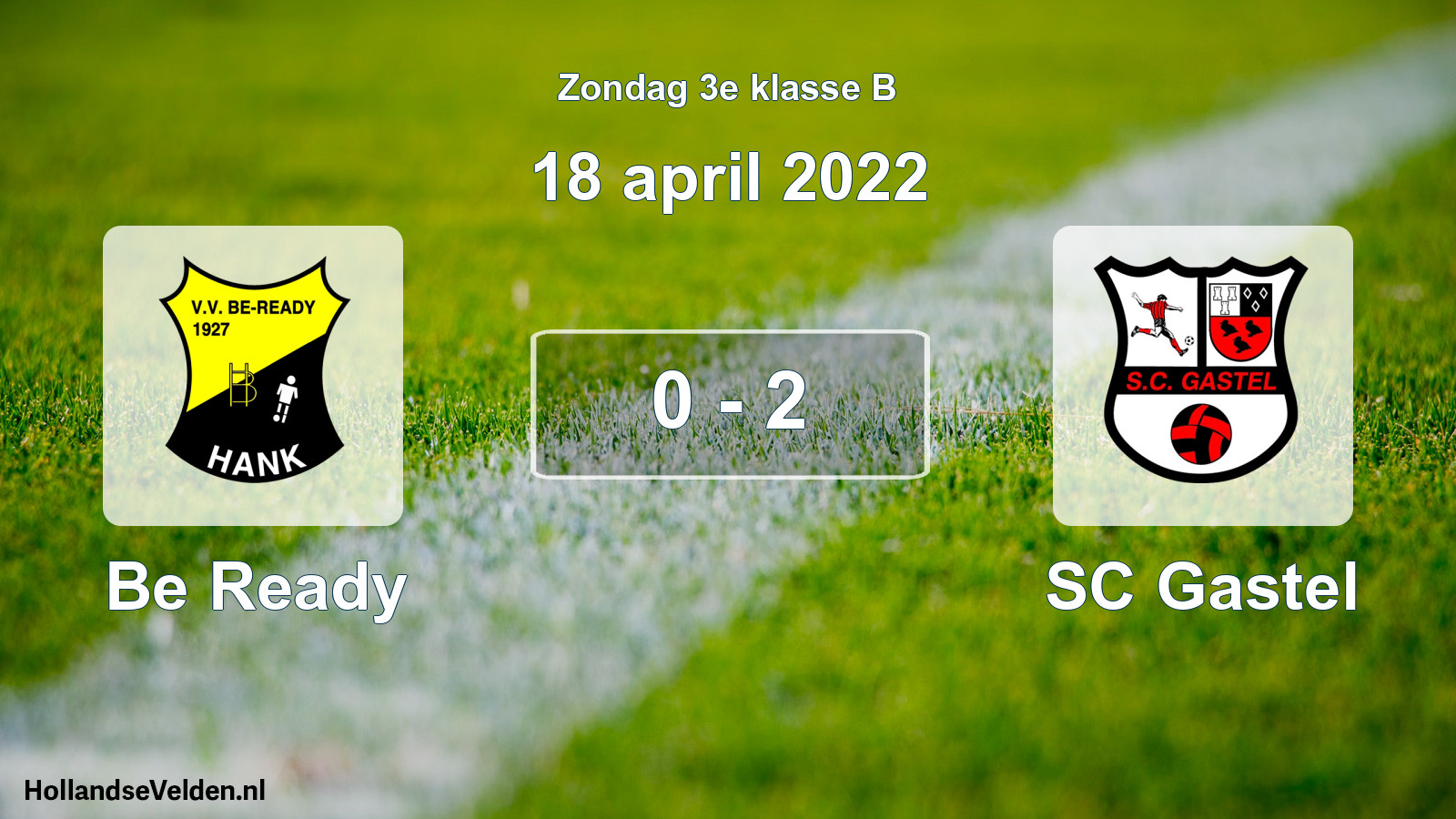 Total number of matches played: Be Ready - SC Gastel 0 - 2 (18 April 2022)