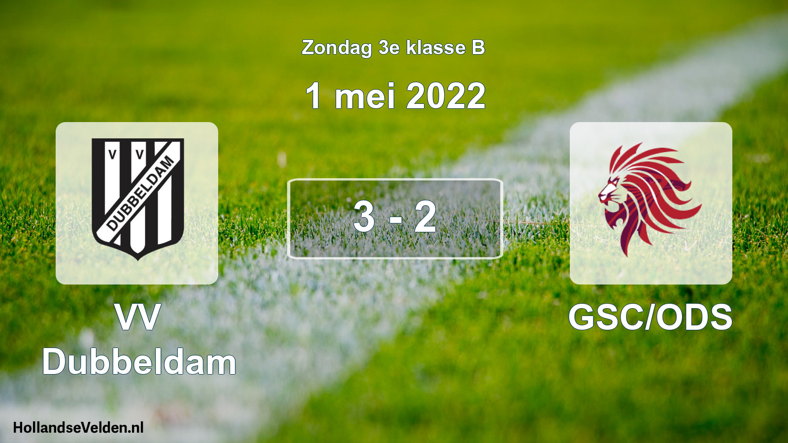 Total number of matches played: VV Dubbeldam - GSC/ODS 3 - 2 (1 May 2022)