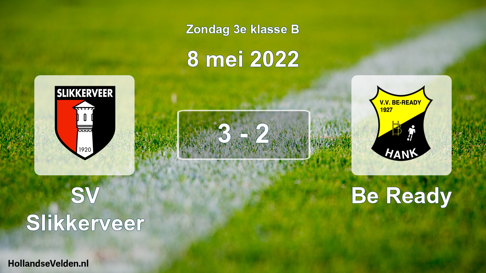 Total number of matches played: SV Slikkerveer - Be Ready 3 - 2 (8 May 2022)