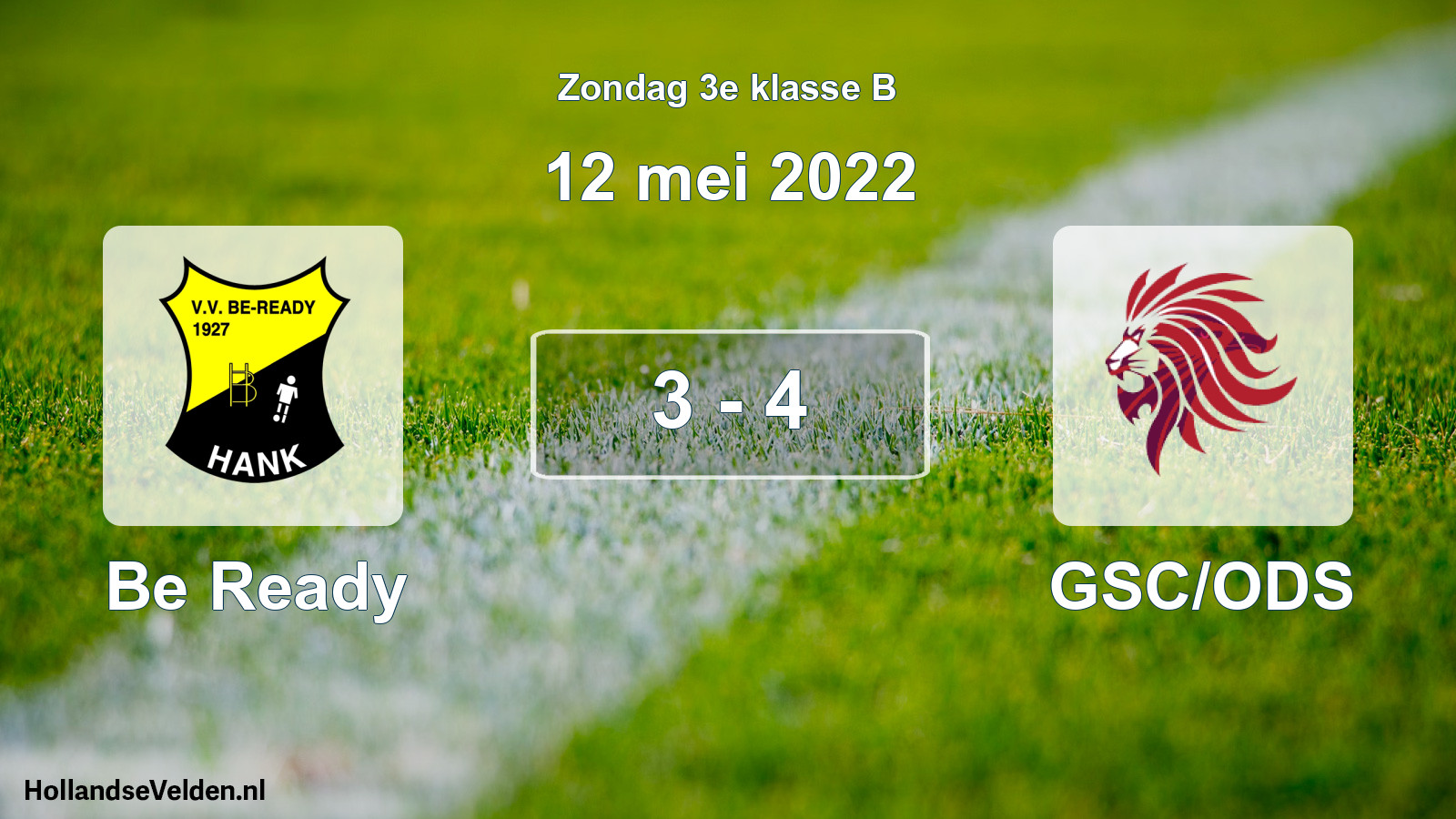 Total number of matches played: Be Ready - GSC/ODS 3 - 4 (12 May 2022)