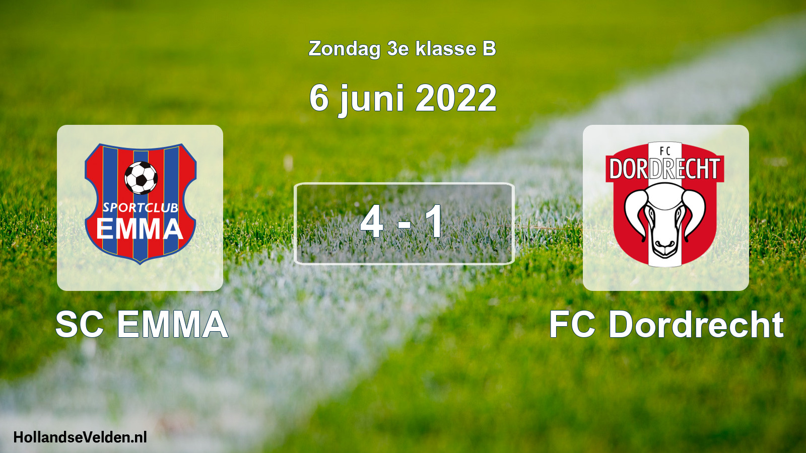 Total number of matches played: SC EMMA - FC Dordrecht 4 - 1 (6 June 2022)