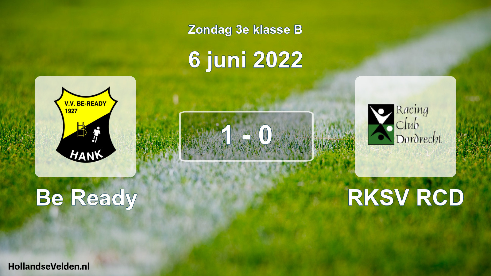Total number of matches played: Be Ready - RKSV RCD 1 - 0 (6 June 2022)