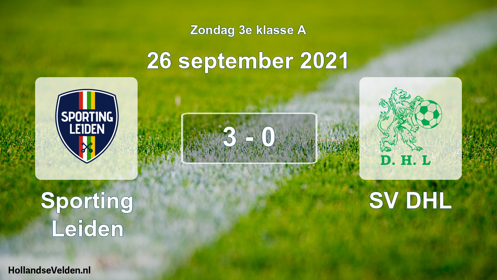 Total number of matches played: Sporting Leiden - SV DHL 3 - 0 (26 September 2021)