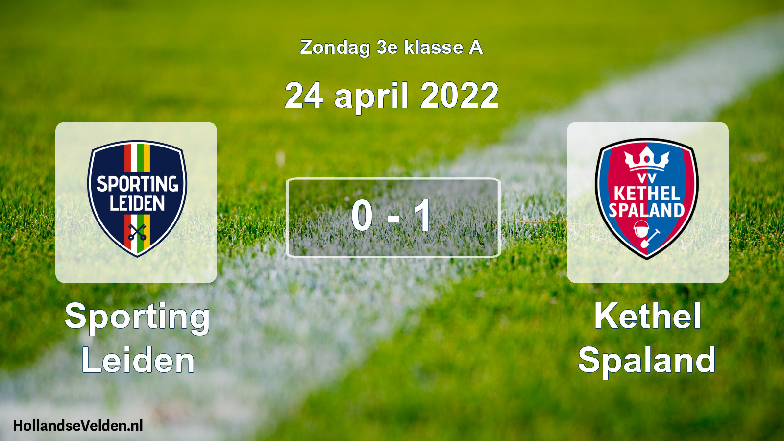 Total number of matches played: Sporting Leiden - Kethel Spaland 0 - 1 (24 April 2022)