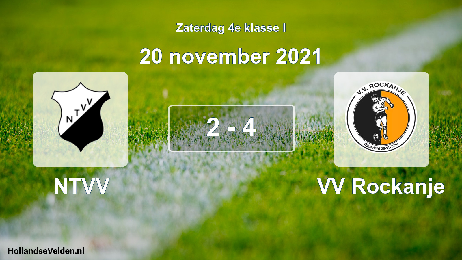 Total number of matches played: NTVV - VV Rockanje 2 - 4 (20 November 2021)
