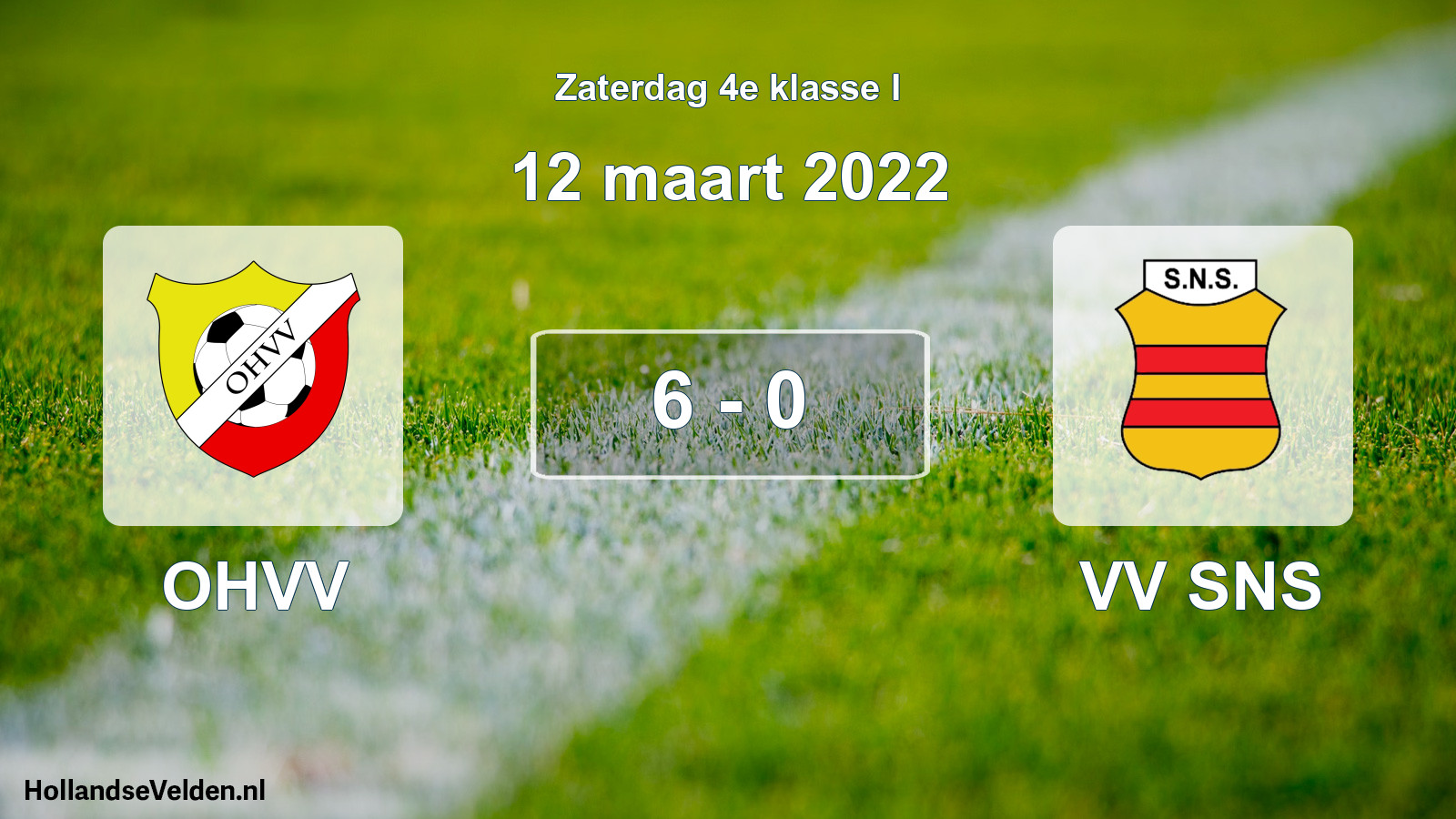 Total number of matches played: OHVV - VV SNS 6 - 0 (12 March 2022)