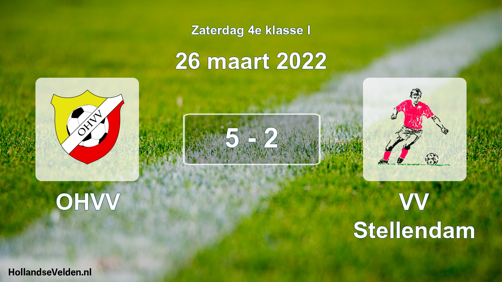Total number of matches played: OHVV - VV Stellendam 5 - 2 (26 March 2022)