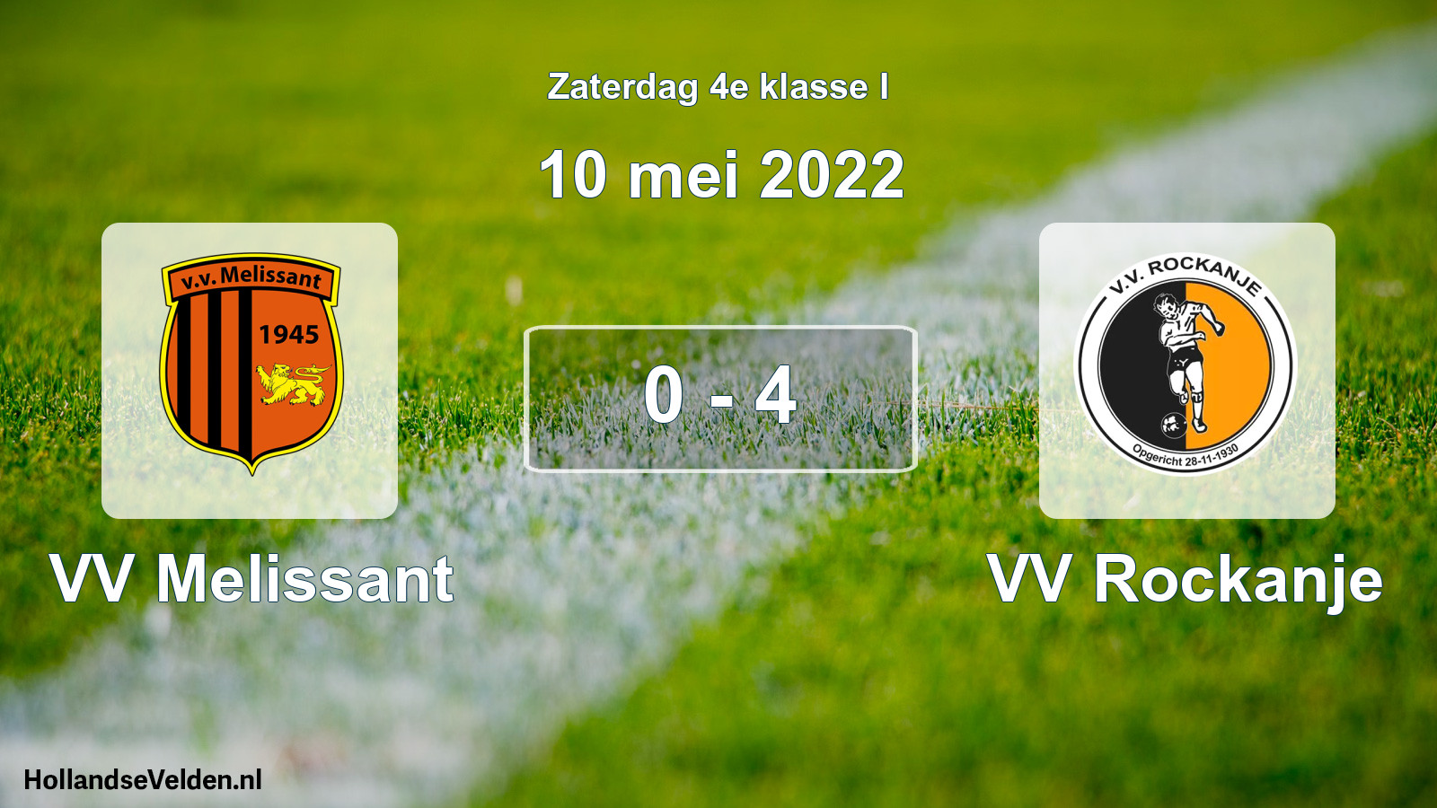 Total number of matches played: VV Melissant - VV Rockanje 0 - 4 (10 May 2022)