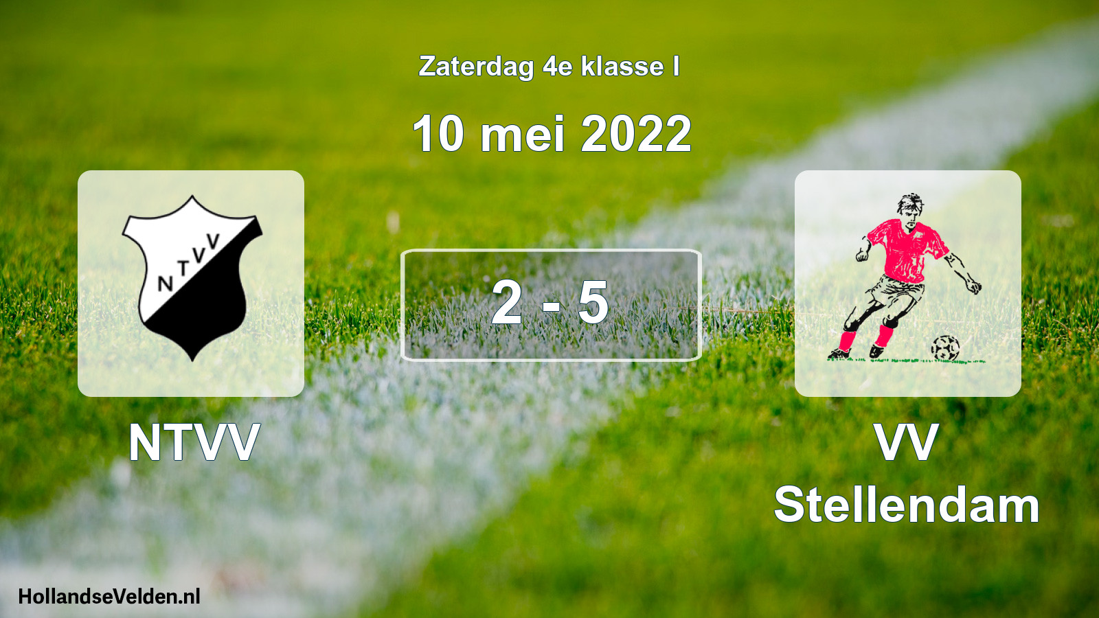 Total number of matches played: NTVV - VV Stellendam 2 - 5 (10 May 2022)