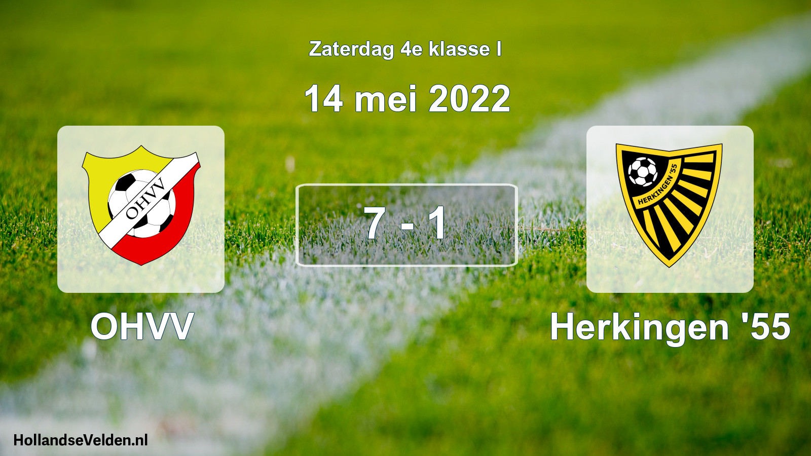 Total number of matches played: OHVV - Herkingen '55 7 - 1 (14 May 2022)