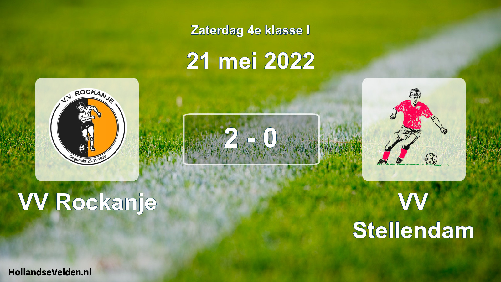 Total number of matches played: VV Rockanje - VV Stellendam 2 - 0 (21 May 2022)